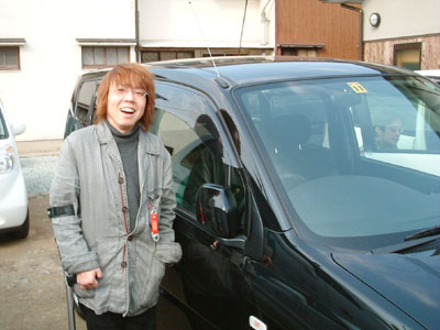 三浦と車です。